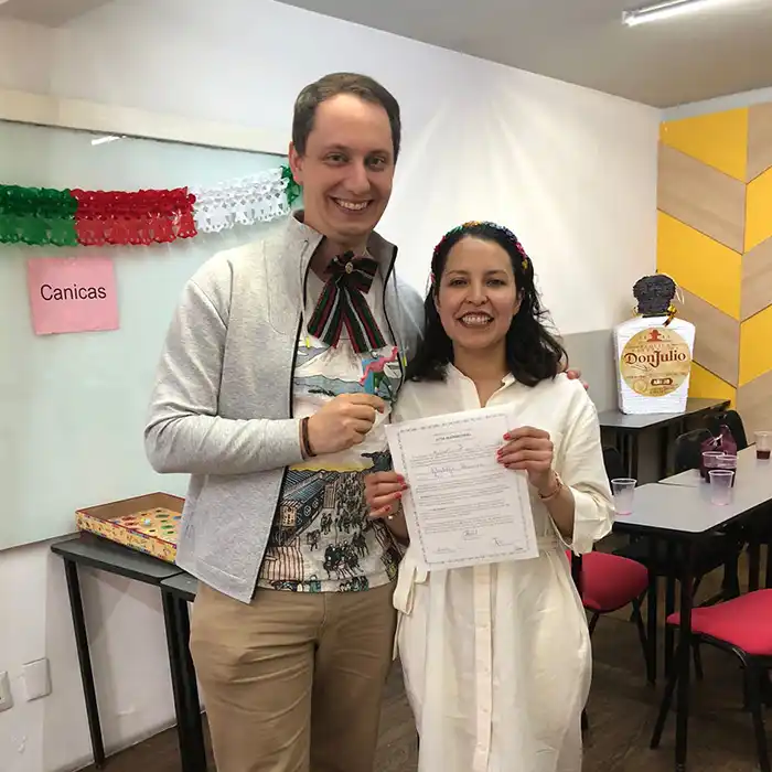 Teacher - Student in Spanish Course